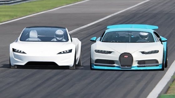 Video: Bugatti Chiron vs Tesla Roadster - Monza