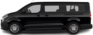 Side view photo of Toyota Proace Verso Electric L2 75 kWh (2024-...) on transparent background