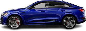 Side view photo of Audi SQ8 Sportback e-tron (2023-…) on transparent background