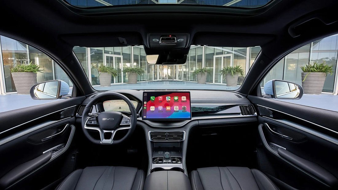 BYD Seal U Comfort (2024-...) interior, front seat, driver seat, dashboard, steering wheel, infotainment, cockpit