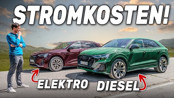 Video: Darum versagt Elektro vs. Diesel? Audi Q8 e-tron vs. Audi Q8 TDI