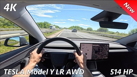 Video: Tesla Model Y 2025 POV Test drive (Long Range, AWD 514 HP)