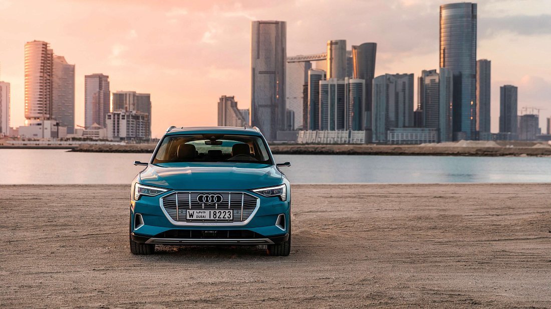 Audi e-tron 55 quattro (2019-2022) front fascia, grille, headlights, bumper, exterior