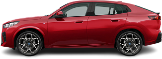 Side view photo of BMW iX2 xDrive30 (2023-…) on transparent background