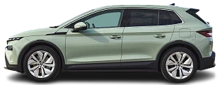 Side view photo of Škoda Elroq 50 (2024-...) on transparent background