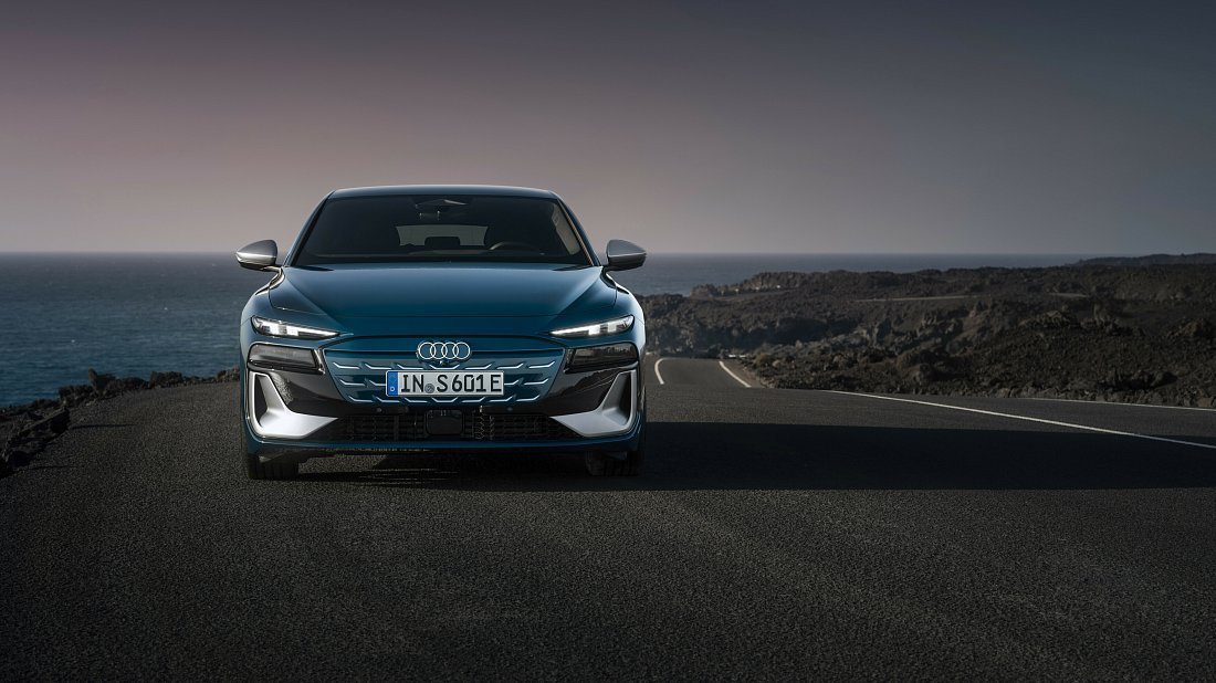 Audi S6 Sportback e-tron (2024-…) front fascia photo, grille, headlights, bumper, exterior