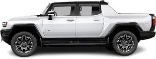 Side view photo of GMC Hummer EV Pickup 3X Standard Range (2023-…) on transparent background