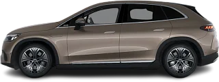 Side view photo of Mercedes EQE SUV 300 (2023-…) on transparent background