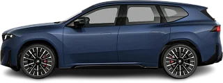 Side view photo of BMW iX3 50 xDrive (2025-…) on transparent background