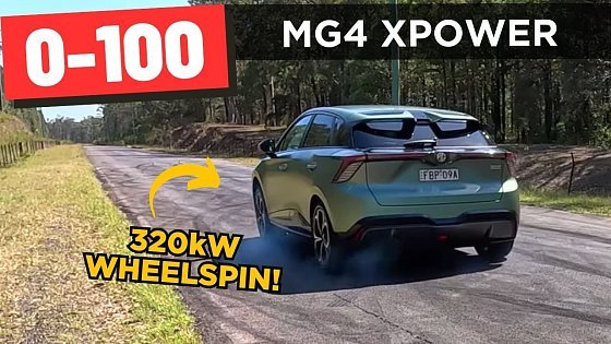 Video: 2024 MG MG4 XPower review: 0-100, 1/4 mile, 100-0 braking