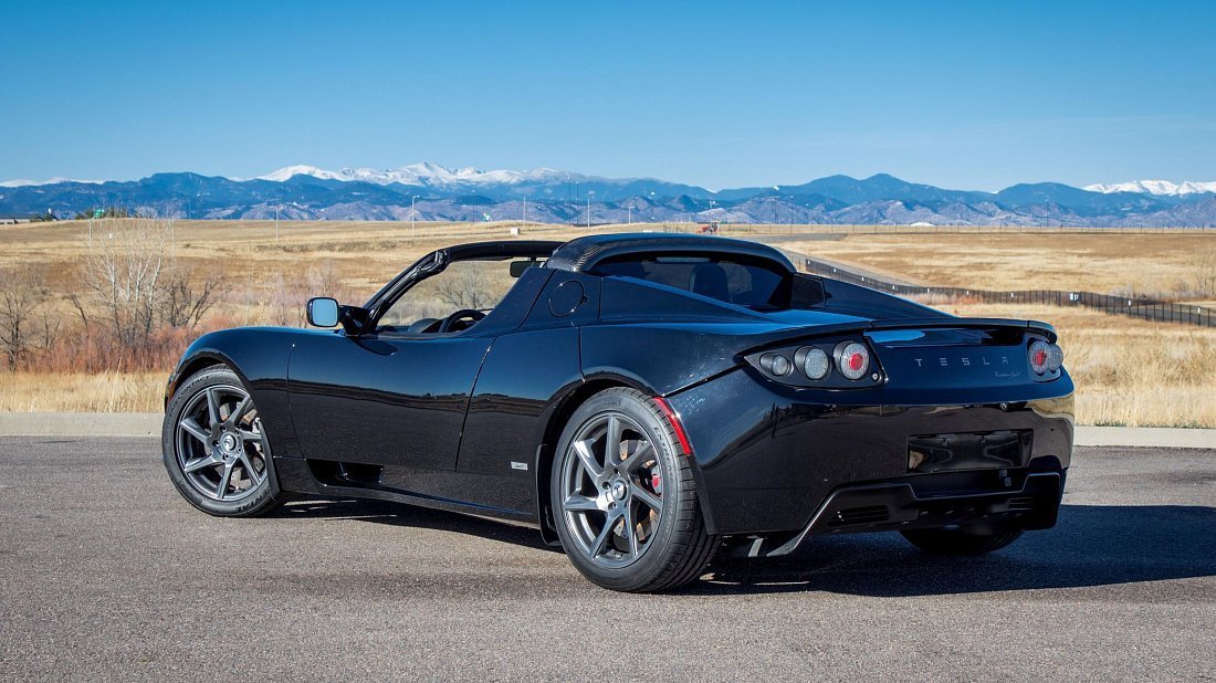 Tesla Roadster 2.5 (2010-2012) rear quarter, three-quarter view, diagonal, exterior