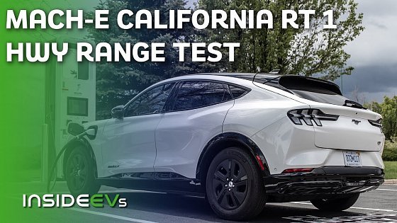 Video: 2021 Ford Mustang Mach-E California Rt 1 (Big Battery + RWD + Aero Wheels) 70-MPH Highway Range Test