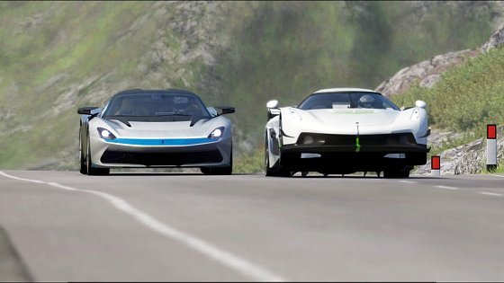 Video: Pininfarina Battista 2020 vs Koenigsegg Jesko 2020 at Highlands