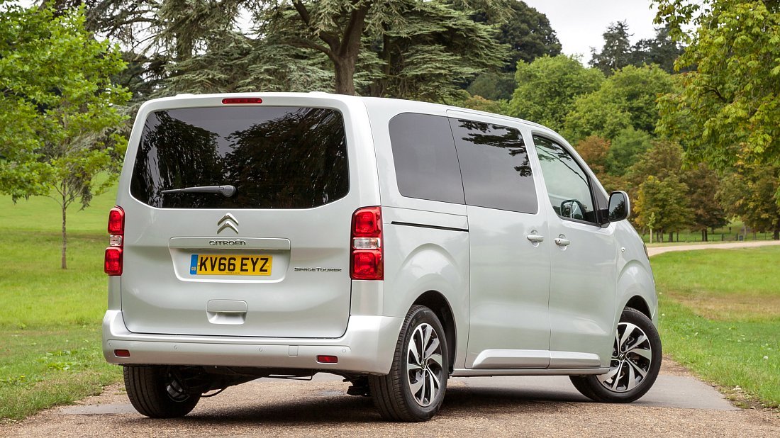 Citroën e-SpaceTourer XL 50 kWh (2020-2024) rear quarter, three-quarter view, diagonal, exterior