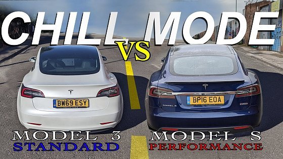 Video: Model S Performance VS Model 3 Standard Range - TESLA CHILL MODE 0-60 Test