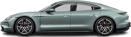 Side view photo of Porsche Taycan RWD (2021-2024) on transparent background