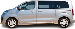Photo Citroën e-SpaceTourer M 75 kWh (2021-2024) side view, tranparent background