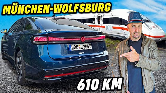 Video: VW ID.7 "Pro S" 91kWh: Auf Langstrecke schneller als im ICE?