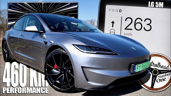 Video: 2025 Tesla Model 3 Performance (460 KM) | V-MAX, 0-100, 100-200, 200-250 km/h, Test, AUTOBAHN | 4K