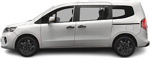 Side view photo of Nissan Townstar Evalia EV L2 (2024-…) on transparent background