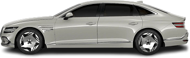 Side view photo of Genesis Electrified G80 AWD (2025-…) on transparent background
