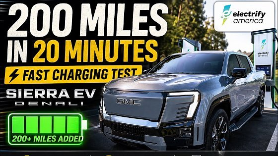 Video: I Added 200 Miles in 20 Minutes ⚡ GMC Sierra EV Denali Charging Test