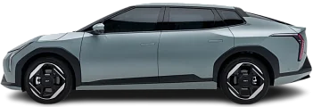 Side view photo of Kia EV4 Sedan Standard Range (2025-…) on transparent background