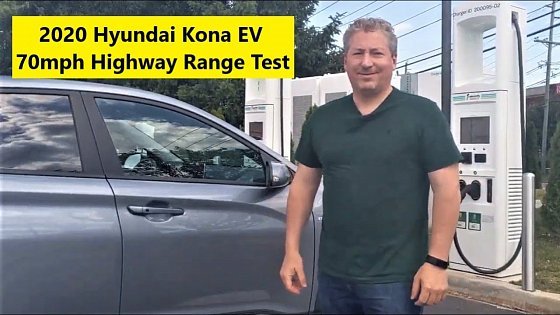 Video: 2020 Hyundai Kona Electric 70 mph Highway Range Test
