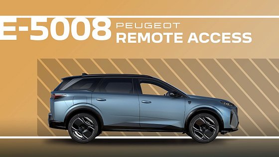 Video: Peugeot E-5008 & 5008 | Tutorial | Remote Access