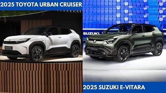 Video: New Toyota Urban Cruiser Vs. Suzuki e-Vitara 2025 an electric subcompact crossover SUV Comparison
