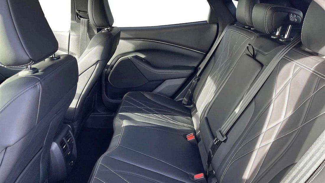 Ford Mustang Mach-E Rally (2024-…) rear seats, back seats, passenger seats, legroom, headroom, interior
