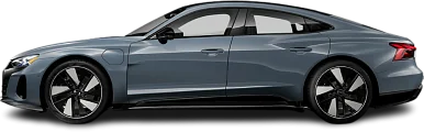 Side view photo of Audi e-tron GT quattro (2021-2024) on transparent background