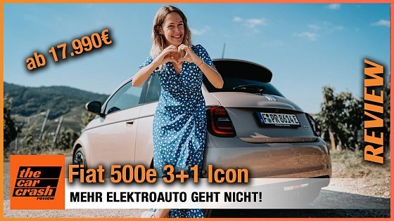 Video: Fiat 500 e 3+1 Icon (2021) Unser ultimativer Alltags-Check! Fahrbericht | Review | Test | Reichweite