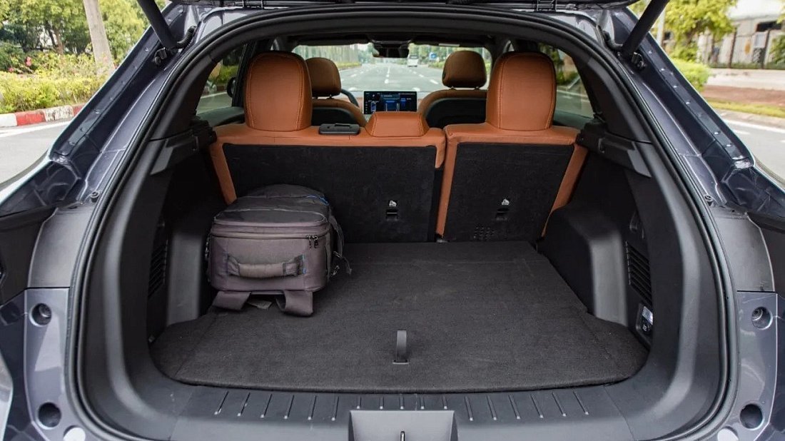 VinFast VF 8 Plus (2024-…) trunk, boot, seats up, seats upright, cargo space, cargo volume, cargo capacity, storage