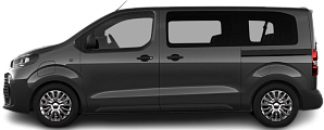 Side view photo of Toyota Proace Verso Electric L1 50 kWh (2024-...) on transparent background