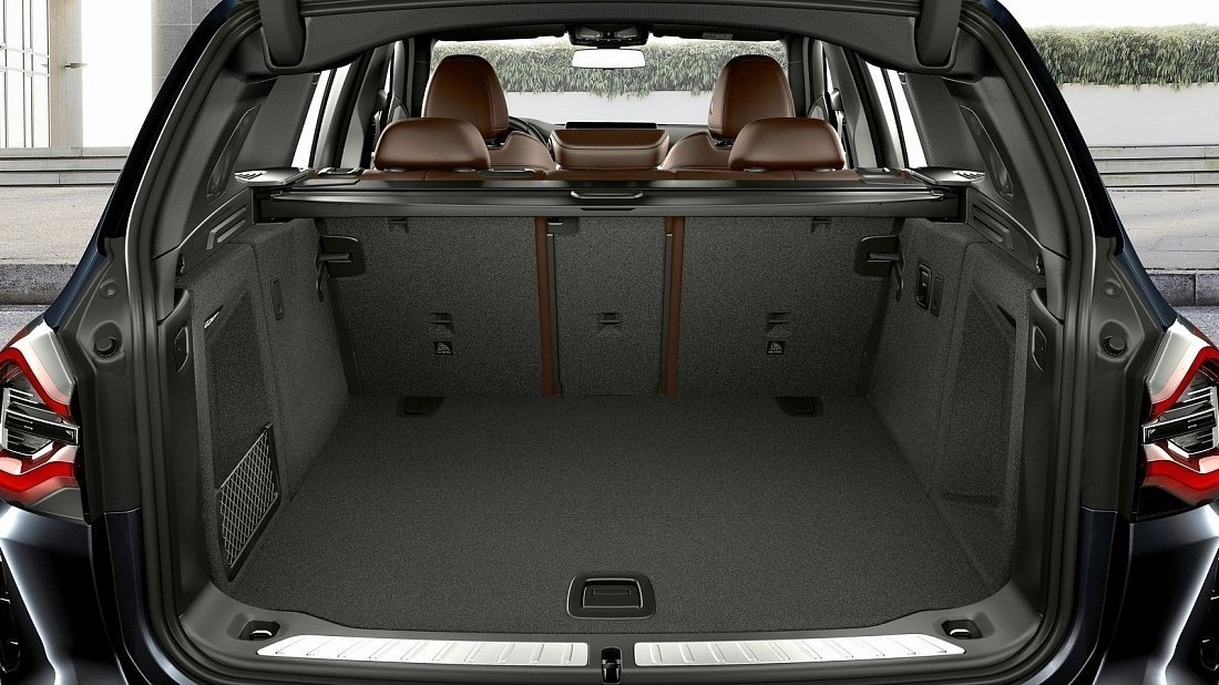 BMW iX3 Gen 2 (2021-…) trunk, boot, seats up, seats upright, cargo space, cargo volume, cargo capacity, storage