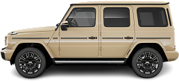 Side view photo of Mercedes G 580 EQ (2024-…) on transparent background