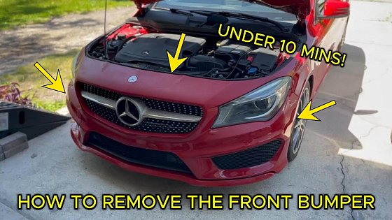 Video: HOW TO REMOVE THE FRONT BUMPER ON A MERCEDES CLA (2013-2019)