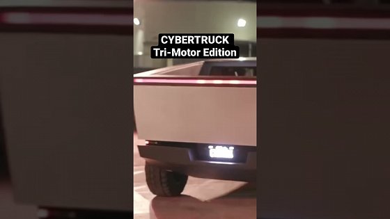 Video: Tesla Cybertruck Tri-Motor Power! #shorts