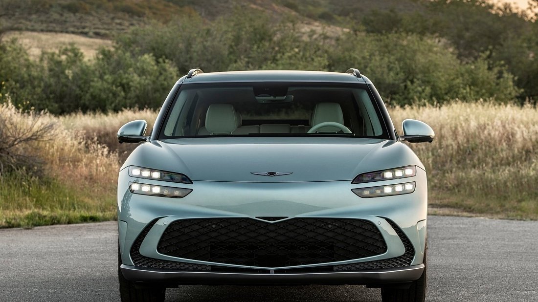 Genesis GV60 Standard RWD (2022-…) front fascia photo, grille, headlights, bumper, exterior