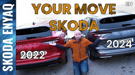Video: Comparison between Skoda ENYAQ model year 22 and 24 with focus on software and my opinion [EN]