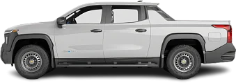 Side view photo of Chevrolet Silverado EV Work Truck Extended Range (2024-…) on transparent background