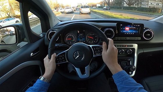 Video: 2023 Mercedes-Benz T 180d [1.5 l, 116 HP] POV Test ride (Emergency brake assist fail) #70 CARiNIK