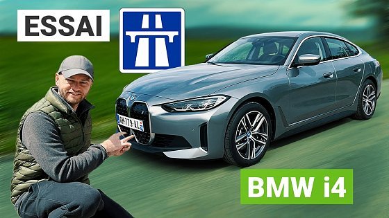 Video: Essai autoroute BMW i4 eDrive 35 : Lourde offensive contre la Tesla Model 3
