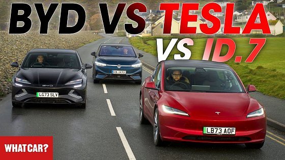 Video: NEW BYD Seal vs Tesla Model 3 vs VW ID.7 – best EV? | Road trip costs compared! | What Car?