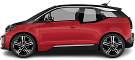Side view photo of BMW i3s BEV 94 Ah (2017-2018) on transparent background