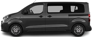 Side view photo of Toyota Proace Verso Electric L1 75 kWh (2024-...) on transparent background