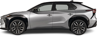 Side view photo of Toyota bZ4X (bZ) AWD (2025-…) on transparent background