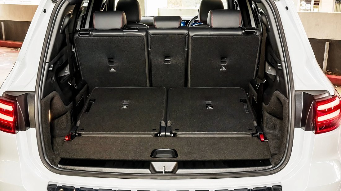 Mercedes EQB 300 4MATIC (2023-…) trunk, boot, seats up, seats upright, cargo space, cargo volume, cargo capacity, storage