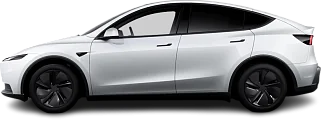 Photo Tesla Model Y Standard RWD (2025-...) side view, tranparent background